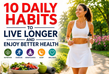10 Powerful Daily Habits to Live Longer #HealthyLiving, #LiveLonger, #Longevity, #Wellness, #HealthyHabits, #LifestyleTips, #HealthAndWellness