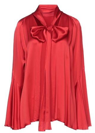 Alberta Ferretti Red Blouse #style #fashion #beverlyhillsmagazine #beverlyhills #albertaferretti #blouse #clothing 