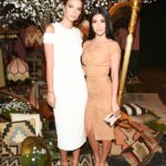 Emily Ratajkowski and Kourtney Kardashian at Alice & Olivia Fashion Runway Show