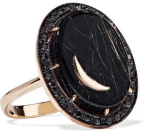 Black Onyx Moon Ring. BUY NOW!!!