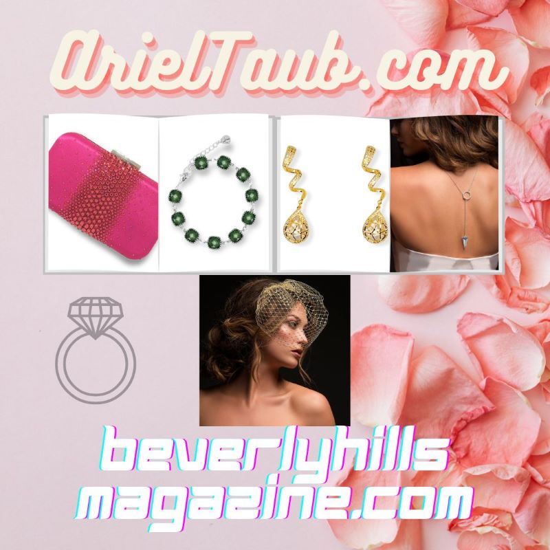 Ariel Taub Fabulous Jewelry Accessories Bridal Wedding Beverly Hills Magazine Online Shop #fashion #shop #style #arieltaub #jewelry #diamonds #clutch #veils #wedding #bride #necklace #earrings #bracelet #bevhillsmag #beverlyhills #beverlyhillsmagazine