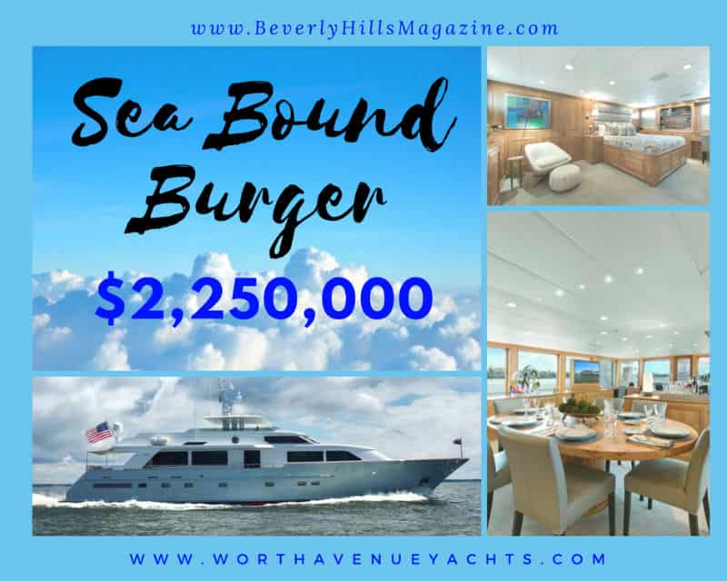Sea Bound #Burger Yacht $2,250,000  #luxury #yachting #life #yachts #yachtcharter #yacht #luxury #life #yachtlife #yachtclub #travel #lifestyle #beverlyhills #BevHillsMag 