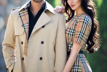 Model in Burberry dress and heels. Burberry: Timeless Fashion with Bristish Elegance #BevHillsMag, #BeverlyHills, #BeverlyHillsMagazine, #Burberry, #LuxuryFashion, #ModernStyle, #ShopFashionOnline, #FashionForWomen, #IconicStyle, #BritishLuxury