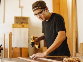 5 Safety Equipment to Have On While Working with Wood #beverlyhills #beverlyhillsmagazine #safetyequipment #safetyglasses #protectyoureyes #earplugs #earmuffs #hearingprotection #faceshield #leatherapron #safetygear #bevhillsmag