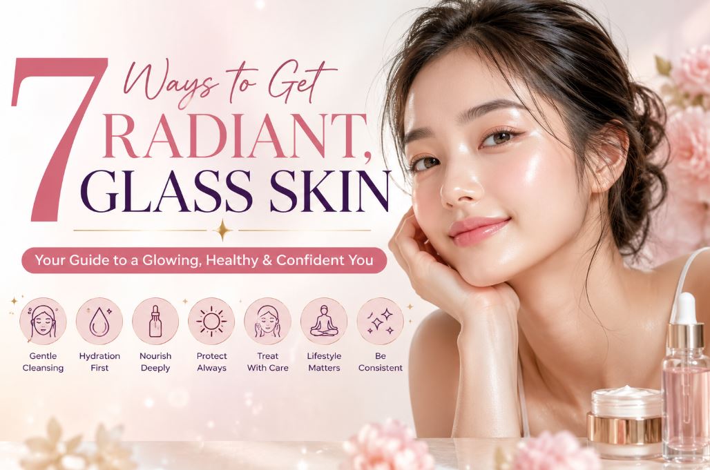 7 Ways to Get Radiant, Glass Skin #GlassSkin, #Skincare, #BeautyTips, #HealthySkin, #GlowUp, #RadiantSkin, #BevHillsMag, #BeverlyHills, #BeverlyHillsMagazine, #SkincareRoutine