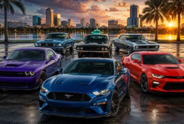 How to Choose the Best American Muscle Car for Your Orlando Lifestyle #BevHillsMag, #BeverlyHills, #BeverlyHillsMagazine, #MuscleCars, #FordMustang, #DodgeChallenger, #ChevroletCamaro, #CarEnthusiast, #AmericanMuscle, #OrlandoCars