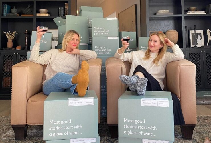 Beverly Hills Magazine Cameron Diaz and Katherine Power Avaline Wine