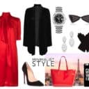 Classy Red & Black Style