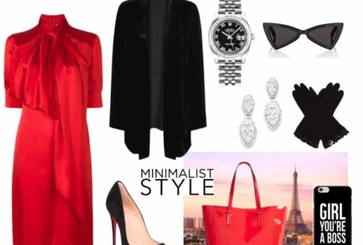 Classy Red & Black Style