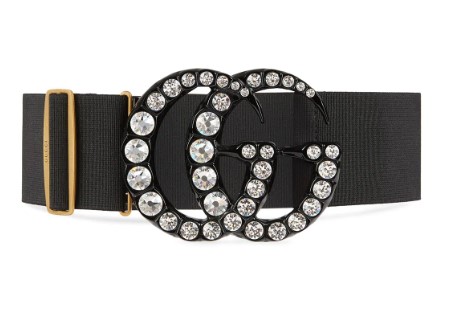 gucci stretch belt black