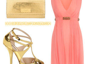 Golden Coral Style. #Shop Now!!! #bevhillsmag #beverlyhills #beverlyhillsmagazine #versace #dress