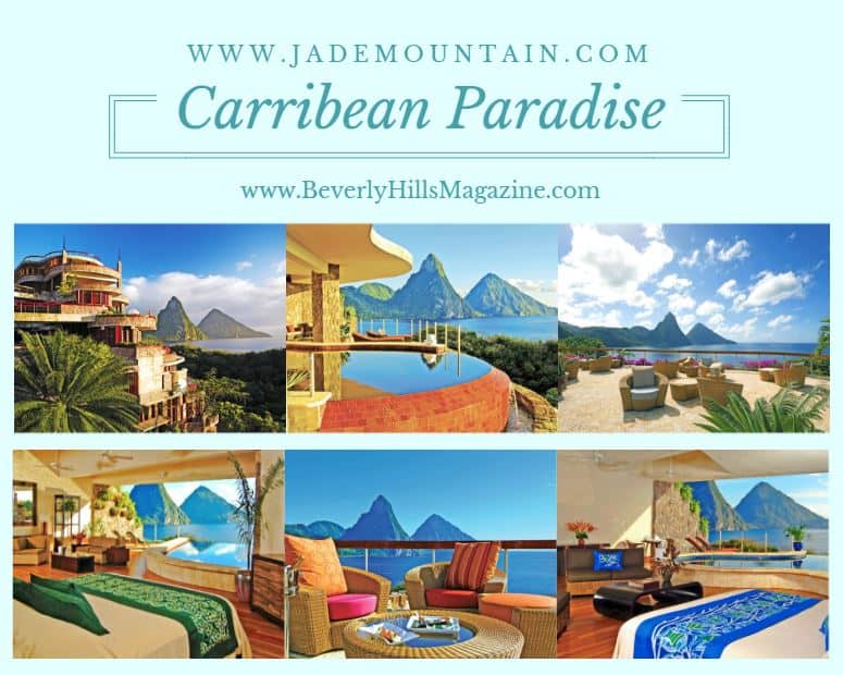 Vacation at the Luxurious Jade Mountain #vacation #travel #bucketlist #beverlyhills #beverlyhillsmagazine #caribbean #beach #resorts #jademountain