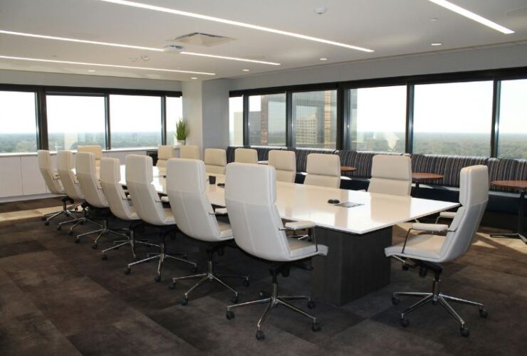 How To Calculate The Correct Conference Table Size For Your Meeting Room #beverlyhills #beverlyhillsmagazine #conferencetable #conferencetabledimiension #workplaceinnovation