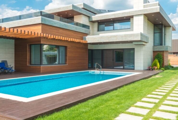 How to Landscape Around Your Pool Like a Pro #beverlyhills #beverlyhillsmagazine #bevhillsmag #swimmingpool #landscapingindustry #landscapedesigner #artificialwaterfalls #hardscapingelements