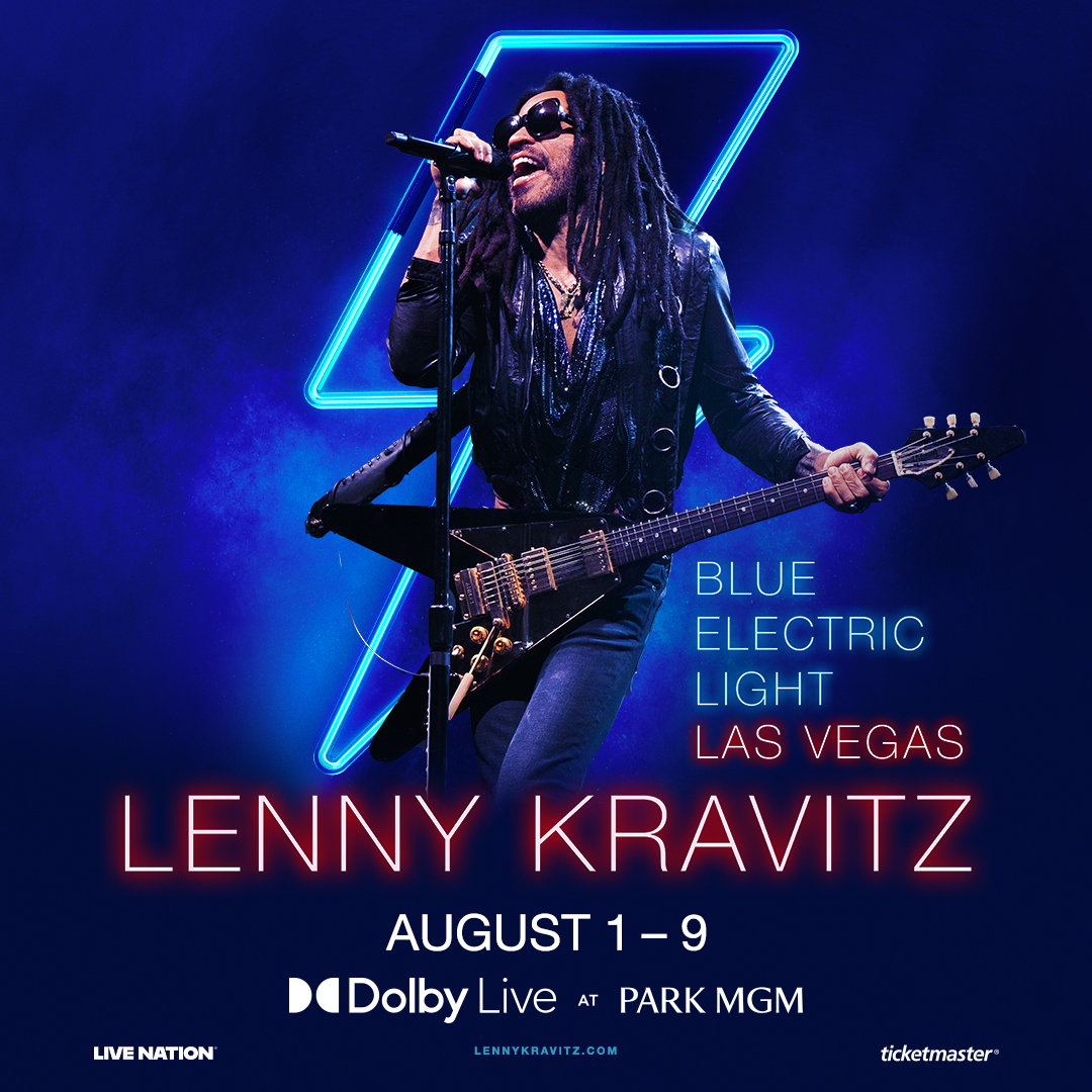 Lenny Kravitz Returns to Dolby Live in 2025 with "Blue Electric Light Las Vegas" #musicstars #lennykravitz #celebrities #bevhillsmag #beverlyhillsmagazine