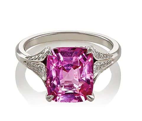 McTeigue & McClelland Women's Flora Ring. BUY NOW!!! #rings #jewelry #pink #diamonds #bevhillsmag #beverlyhills #beverlyhillsmagazine