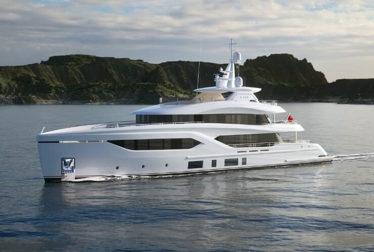 New Luxury Yacht: The Conrad C144S #beverlyhills #beverlyhillsmagazine #bevhillsmag #coolyacht #perfectyacht #luxuryyacht #superyacht #motoryacht #conrad #conradc1442