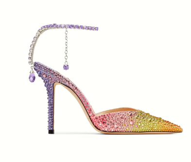 Jimmy Choo Crystal Pumps #bevhillsmag #beverlyhills #beverlyhillsmagazine #heels #sandalheels