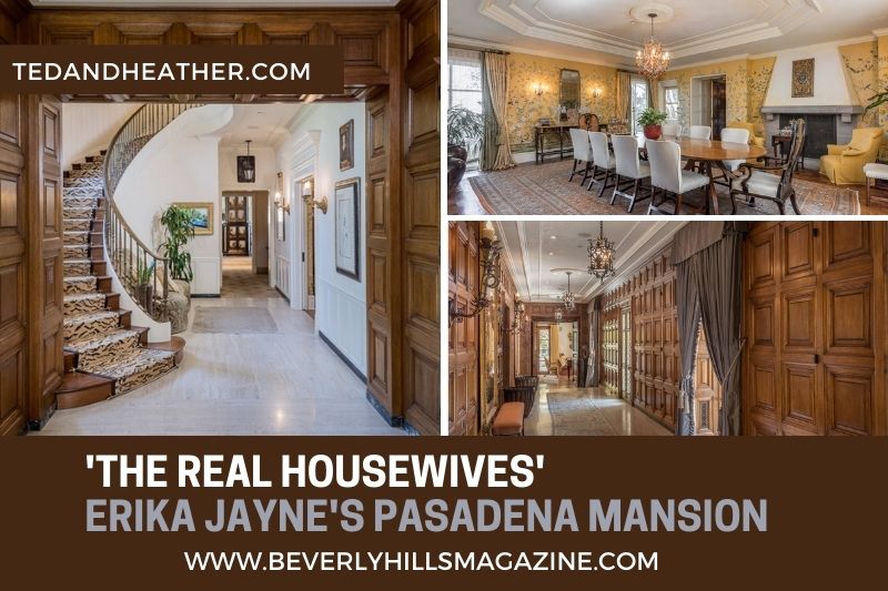 Beverly Hills Magazine 'Real Housewives' Erika Jayne's Pasadena Mansion Social Media Graphic