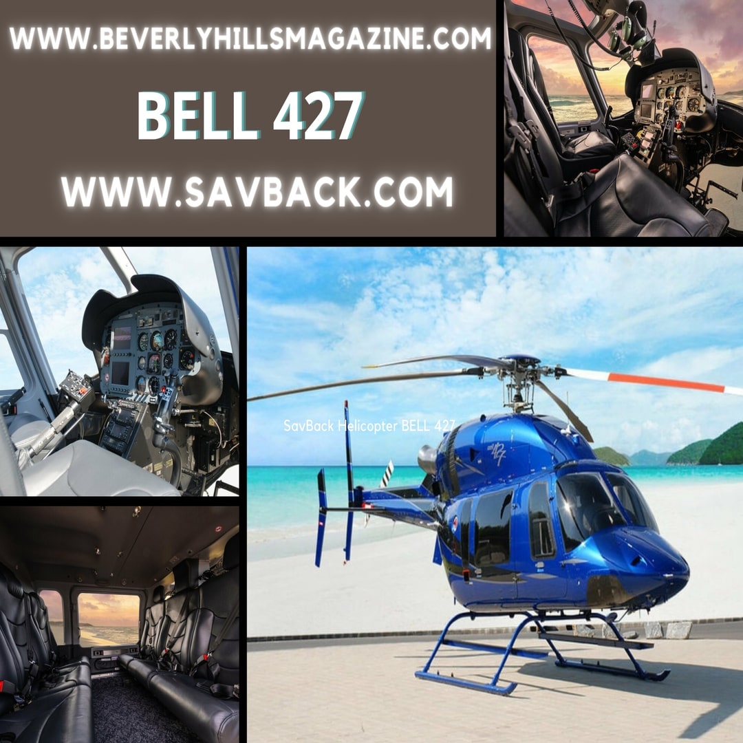 SavBack Helicopter BELL 427 #beverlyhills #bevhillsmag #beverlyhillsmagazine #luxury #helicopters