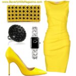 Classy Yellow Style. BUY NOW!! #beverlyhills #bevhillsmag #beverlyhillsmagazine #classyyellow style style #summerstyle #celebritystyle
