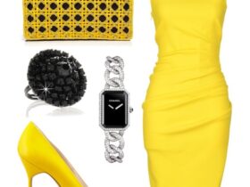 Classy Yellow Style. BUY NOW!! #beverlyhills #bevhillsmag #beverlyhillsmagazine #classyyellow style style #summerstyle #celebritystyle