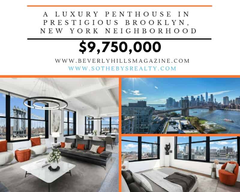 A Luxury Penthouse In Prestigious Brooklyn, New York Neighborhood #realestate #dream #homes #estates #beautiful #brooklyn #newyork #newyorkcity #homes #nyc #homesweethome 