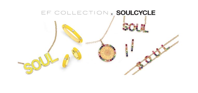 EF Collection + Soul Cycle Jewelry Line #shop #jewelry #necklaces #soulcycle #silver #gold #soulcycle #EFcollection