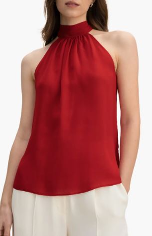 Red Halter Neck Top. BUY NOW!!! #shopstyle #fashion #fashionmagazine #bevhillsmag #beverlyhills #beveryhillsmagazine