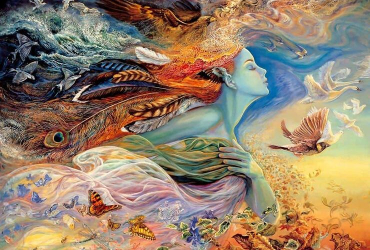 Josephine Wall is an English fantasy art painter and sculptor, whose beautiful artwork is heavily inspired by Arthur Rackham and the pre-Raphaelite artists.