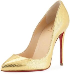 Gold Christian Louboutin Heels. BUY NOW!!!