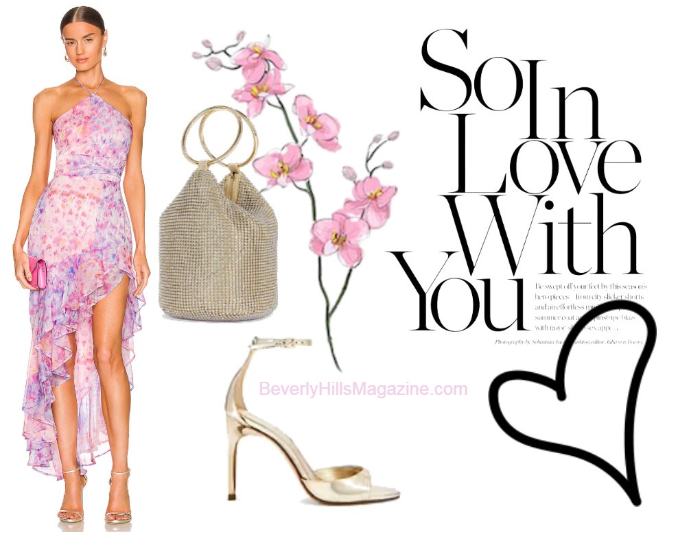 Shop 3-Piece Classy Pink and Purple Summer Dress Style #BevHillsMag, #BeverlyHills, #BeverlyHillsMagazine, #SummerStyle, #FloralDress, #LuxuryFashion, #FashionInspiration, #StyleGoals, #ElegantFashion, #WomensFashion