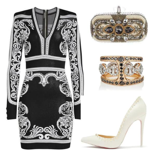#Balmain #Dress Style. SHOP NOW!!! #BevHillsMag #beverlyhillsmagazine #fashion #shop #style #shopping