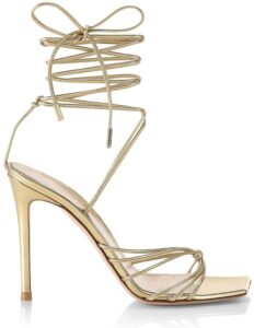Gianvito Rossi Gold Leather Stilettos