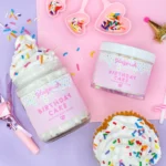 Glazeish body and face products birthday cake beverly hills magazine #shop #truebeauty #beauty #body #skincare #skin #bodybutter #bodyscrub #bodyoil #shavingcream #bodycream #bevhillsmag #beverlyhills #beverlyhillsmagazine