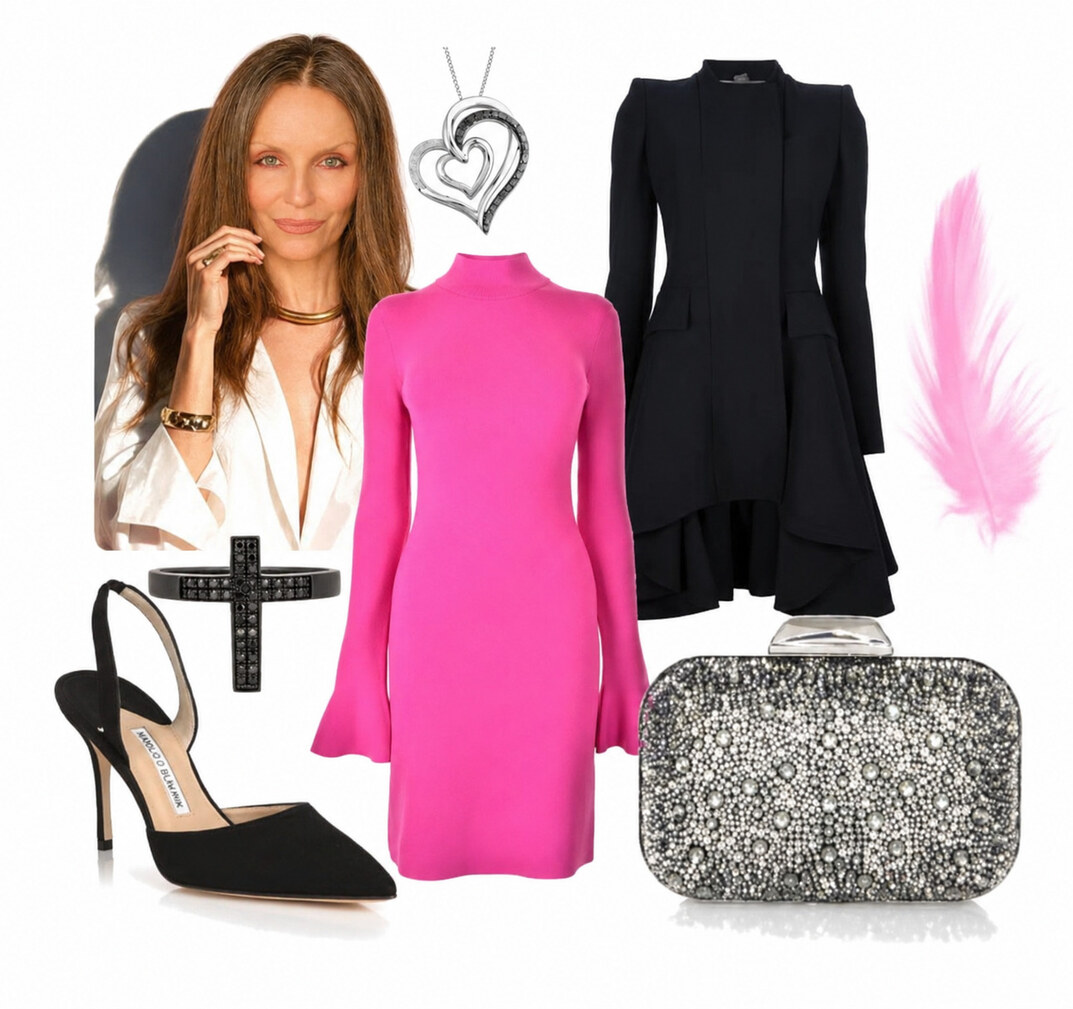 Shop 5-Item Hot Pink Style #BevHillsMag, #BeverlyHills, #BeverlyHillsMagazine, #SummerStyle, #FloralDress, #LuxuryFashion, #FashionInspiration, #StyleGoals, #ElegantFashion, #WomensFashion