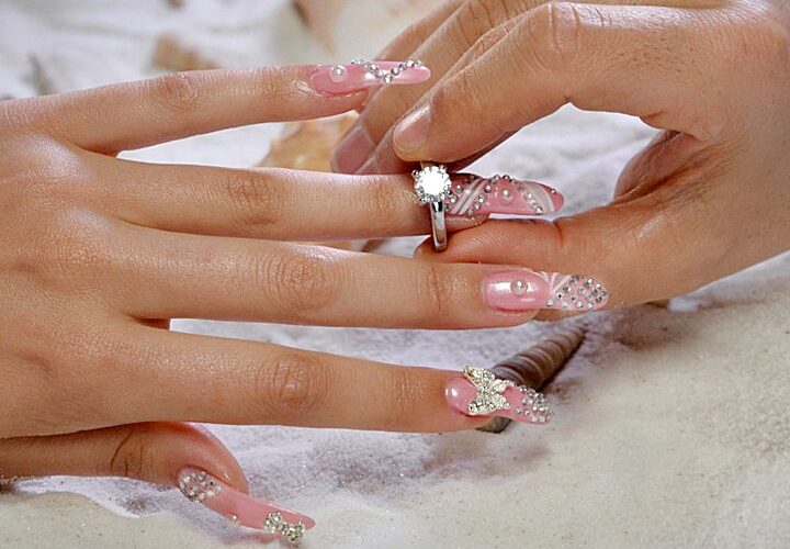 $25,000 Luxury Nail Manicure with Diamonds