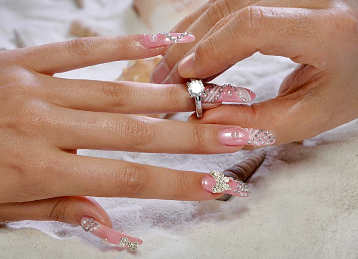 $25,000 Luxury Nail Manicure with Diamonds