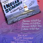 Indian Summer Poster #plays #theatre #EVproduction #LosAngeles #comedy #romance #romanticcomedy #beverlyhillsmagazine #bevhillsmag #beverlyhillsmagazine
