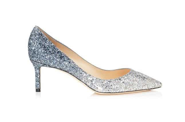 Jimmy Choo Glitter Heels. BUY NOW!!! #fashion #style #shop #shopping #clothing #beverlyhills #beverlyhillsmagazine #bevhillsmag #dress #silver