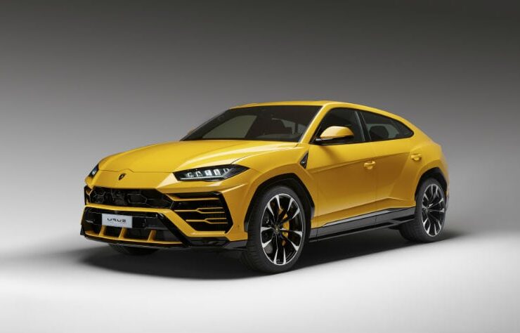 Yellow Lamborghini Urus