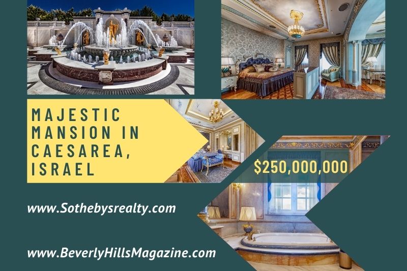 Majestic Mansion In Caesarea, Israel: #royalstylemansion #caesarea #israel #goldplatedproperty 