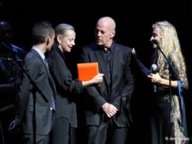 Bruce Willis receives his Parmigiani Fleurier