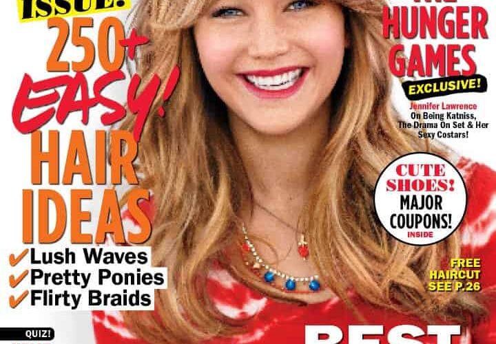 Jennifer Lawrence on the cover of Seventeen Magazine