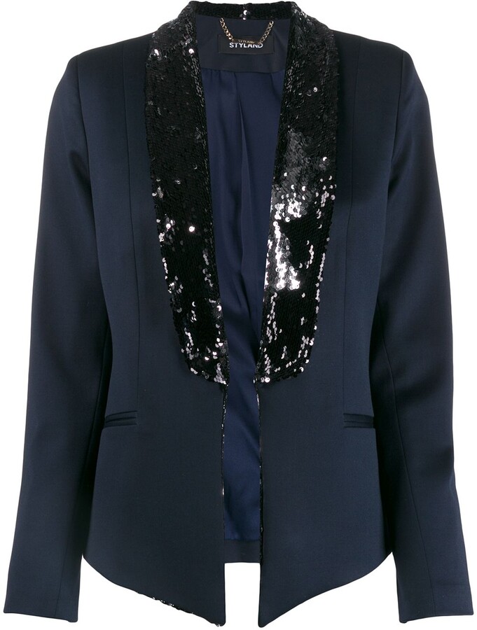 Styland Sequin Embellished Blazer