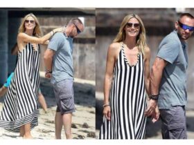 Heidi Klum Beach Style. SHOP NOW!!! ♥ #BevHillsMag #beverlyhills #fashion #style #shopping