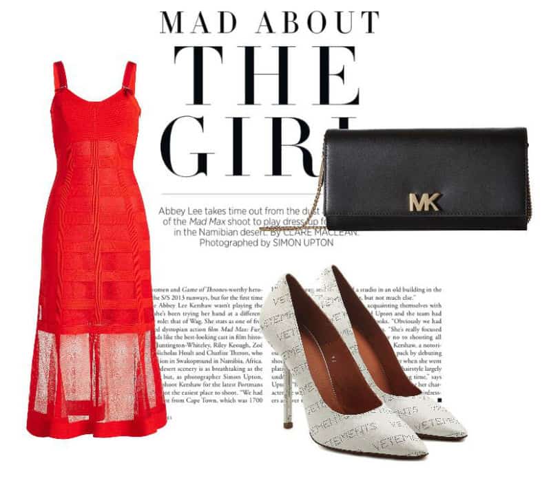 Golden Red Style. SHOP NOW!!! #beverlyhillsmagazine #bevhillsmag #shop #style #shopping #fashion #hollywood #dress #styles #alexandermcqueen