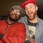 Will.I.Am and Friend at Pre-Grammy Pa