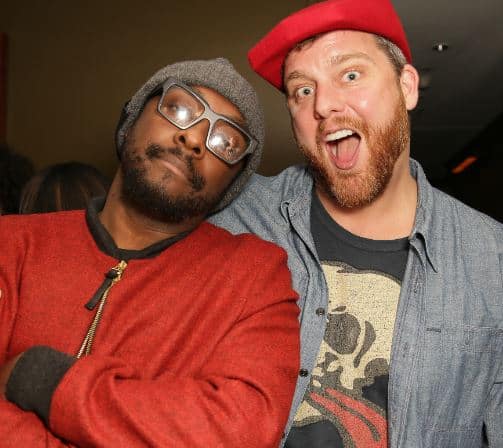 Will.I.Am and Friend at Pre-Grammy Pa