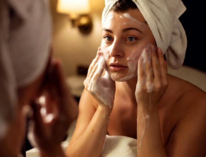 How To Wake Up Radiant with Best Evening Skincare Routines #NightSkincare, #RetinolGlow, #Slugging, #LEDTherapy, #OvernightHydration, #RadiantSkin, #BeautySleep